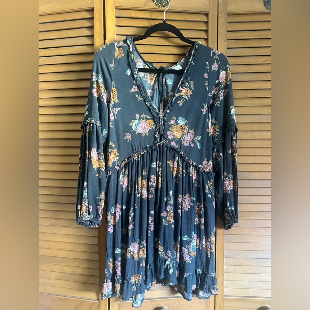 Auguste The Label Floral Long Sleeve Top - Blue and Pink